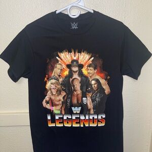 WWE Legends Black Graphic Tee